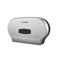 Heaidea gulungan kertas handuk ganda jumbo bahan ABS kapasitas besar tempat kertas toilet kembar untuk kamar mandi CD-8032