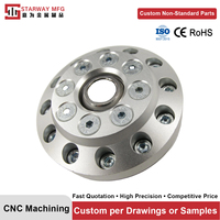 Piezas Personalizadas de Aluminio y Acero Inoxidable Mecanizadas por CNC para Piezas de Automóviles Industriales, Fábrica OEM