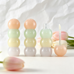 Tube de brillant à lèvres de 3,5 ml en gros, contenant vide pour rouge à lèvres en forme de Tanghulu mignon, emballage personnalisé pour brillant à lèvres cosmétique - Product Image 1