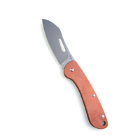 Couteau de poche tactique EDC pliable MecArmy EK3R en acier inoxydable, lame de précision mini, argent, acier Sandvik 12C27, antidérapant