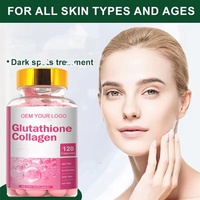 Aeglewell OEM Capsules de Collagène Glutathion 5000mg Étiquette Privée Blanchiment de la Peau Compléments de Collagène Glutathion Softgel