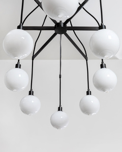 <span class=keywords><strong>Lampadario</strong></span> a sfera in vetro moderno fatto a mano <span class=keywords><strong>con</strong></span> paralume in vetro smerigliato per interni lampada a sospensione per sala da letto soggiorno - Product Image 5
