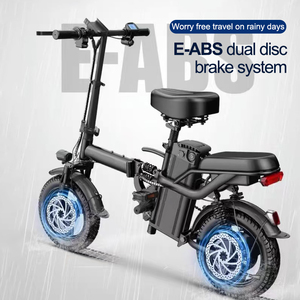 Bicicletta Elettrica Sportiva da Città con Motore ad Alta Velocità 400W, Bici Elettrica Pieghevole 48V, Scooter Elettrico 14 Pollici, Mini E-<span class=keywords><strong>bike</strong></span> Economica - Product Image 6