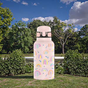 350ml&500ml&750ml&1000ml Bpa-free Stainless Steel <b>Kids</b> Water Bottle Cute Pattern Vacuum Insulated Straw Drinking For Children - Product Image 3