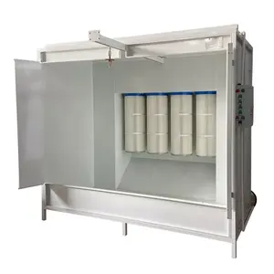 Easy Efficient Manual Batch Powder Coating Equipment Package System With Painting Gun And Spray Booth And Curing Oven For Metal