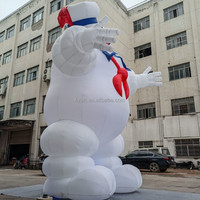 Personnage gonflable d'homme de guimauve de séjour Puft gonflable de taille personnalisée pour la publicité
