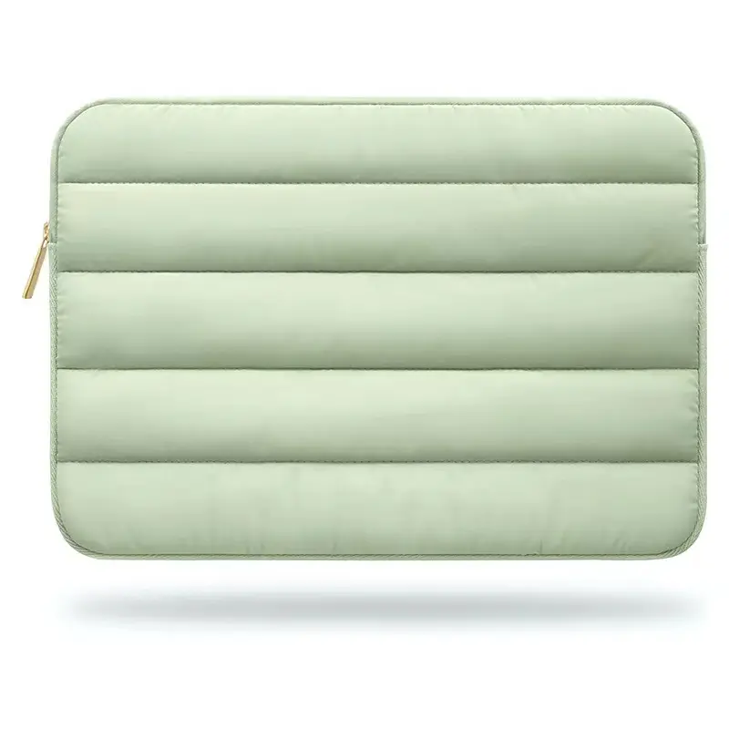Hot Selling Portable Quilted Laptop Protective Case Computer Bag Waterproof Shockproof Flat Zipper Computer Bag