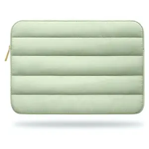 Hot Selling Portable Quilted Laptop Protective Case Computer Bag Waterproof Shockproof Flat Zipper Computer Bag