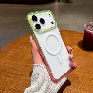 เคสโทรศัพท์กันกระแทกใสไล่สีสี่มุมแบบแม่เหล็ก สำหรับ iPhone 17 Air 16 Pro Max 15 14 13 - Product Image 5