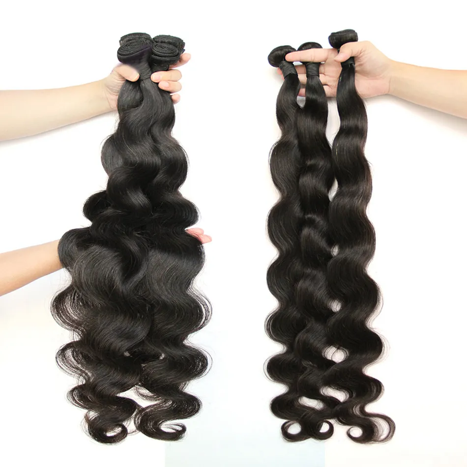 Goedkope 10A Grade Raw Braziliaanse Body Wave Maagd Menselijk Haar Bundel Uitbreiding Cutical Uitgelijnd Menselijk Haar Producten Voor Zwarte Vrouwen