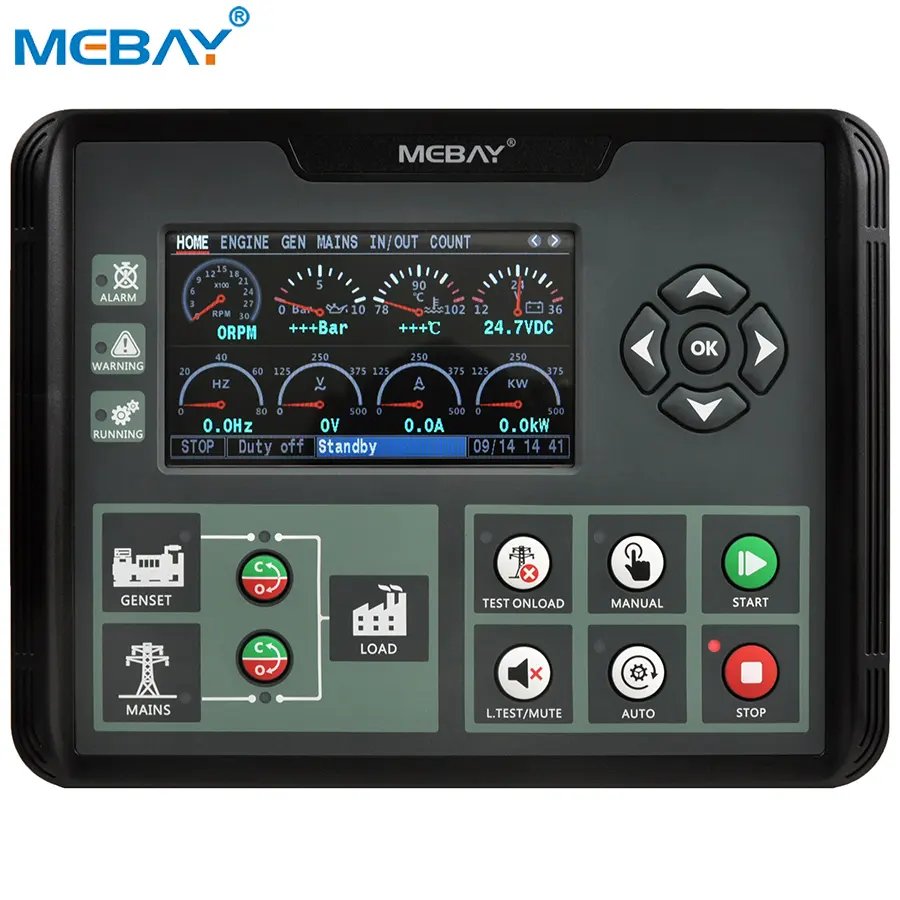 Mebay Auto Gerador Controlador DC62DR AMF ATS Genset Controlador