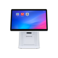 Sistema POS Táctil 2025 Android/Windows, Pantalla Táctil Capacitiva de 15.6 Pulgadas y 10 Puntos, Lector de Tarjetas Magnéticas, Caja Registradora