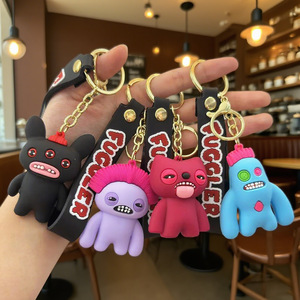 Fuggler 3D Răng Quái Vật Phim Hoạt Hình Đồng Xu Chủ Keychain Cao Su Cứng Mặc Ánh Sáng Quà Tặng Trọng Lượng - Product Image 2