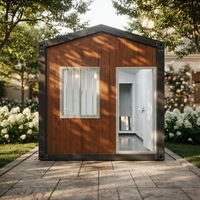 Maisons conteneurs modulaires en acier, 10ft, 20ft, 40ft, démontables, portables, respirantes, design contemporain, pour bureaux et hôtels