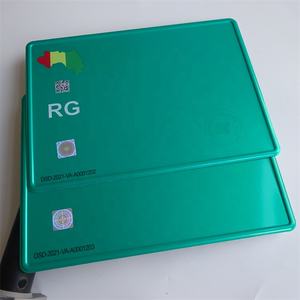 Étiquettes en métal personnalisées de moto avant jdm vierges plaques d'<span class=keywords><strong>immatriculation</strong></span> de véhicule personnalisées de l'état européen britannique japonais - Product Image 5