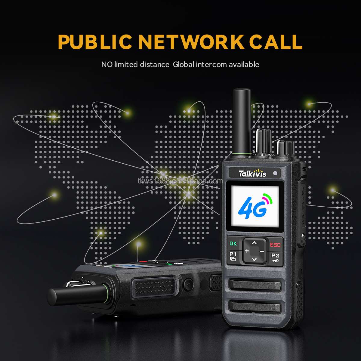 global walkie talkie unlimited range worldwide