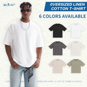 Camiseta de manga corta de gran tamaño de algodón 100% de alta calidad esencial de moda con logotipo de marca personalizado camiseta esencial para hombres - Product Image 4