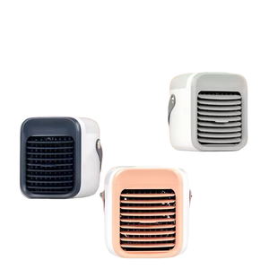 Hot Sale Rechargeable <b>Mini</b> Air <b>Cooler</b> Fan Portable Low Noise with Colorful LED Lights Touch Control Small Personal Climatiseur - Product Image 5