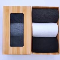 SHANXIN Lot de 3 paires de chaussettes en coton pour hommes, élégantes et de qualité supérieure