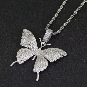 <b>Small</b> pendant, hip-hop zircon bow stacked jewelry, exquisite pendant for women - Product Image 4