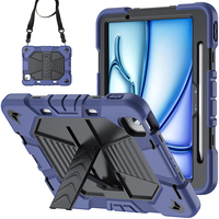 Étui en silicone médical pour tablette iPad Air 11 2025 M3 avec bandoulière et support robuste