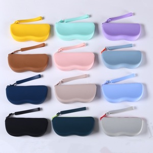 Sac de rangement pour lunettes en silicone personnalisé OEM/ODM, à la mode, avec fermeture éclair, étanche, anti-poussière pour lunettes de soleil - Product Image 3