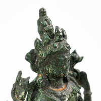 Statue de la Déesse de la Miséricorde en Bronze Sculptée à la Main, Style Antique Religieux, Ornement Spirituel de Luxe pour la Maison et le Bureau