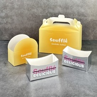 Base de boîte à gâteau carrée en papier d'art biodégradable de 2 et 3 pouces pour desserts en mousse superposés, emballage alimentaire sûr pour la pâtisserie
