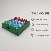 Jeu d'échecs en bois de 12 pouces avec tiroir de rangement, 32 pièces, jeu de société portable pour la famille et les adultes, divertissement intérieur