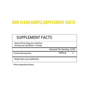 Factory Direct Creatine Monohydrate Powder with Creatine Monohydrate <b>Maximizes</b> Muscle Recovery Output Fitness Levels Powder - Product Image 3