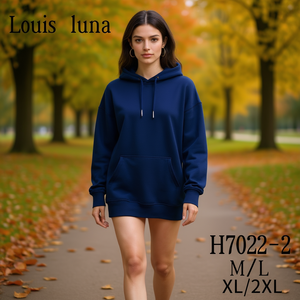 Sudadera con Capucha Deportiva Casual para Mujer HDJ, Manga Larga, Otoño Invierno H7022-2 - Product Image 3