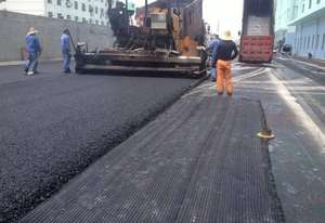 عالية الشد ألياف بازلتية شبكة جيوجريد المغلفة القار 100-100kn/m الفيبرجلاس جيوجريد 100kn Fo الطريق و جسر الرصيف - Product Image 3