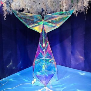 Decoración Luminosa con Temática Oceánica de Verano para Escaparates de Centros Comerciales, Festivales, Adornos de Sirena, <span class=keywords><strong>Delfines</strong></span>, Accesorios para Bodas - Product Image 5