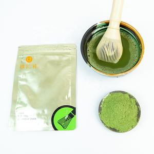 Fábrica 100% al por mayor té verde puro Ceremonia <span class=keywords><strong>Matcha</strong></span> 4A polvo deliciosa bebida en bolsa de 100g empaquetada - Product Image 5