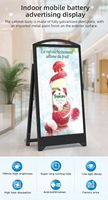Kiosque numérique publicitaire pliable portable d'extérieur IP65 Android Free CMS 2500 Nits, affichage LED étanche