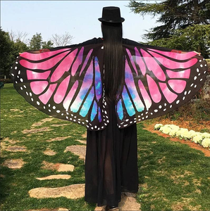 Al por mayor Capa elegante para <span class=keywords><strong>mujer</strong></span> y niña, regalo para festival, cosplay, alas de mariposa de hada, chal, bufanda, poncho de <span class=keywords><strong>ninfa</strong></span> y duendecillo, accesorio de disfraz - Product Image 3