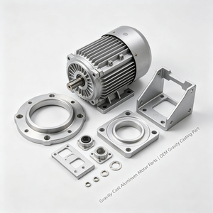 Pièces de moteur en aluminium moulé par gravité, pièces de fonderie par gravité personnalisées OEM - Product Image 5