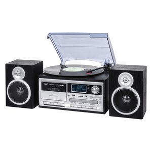Tourne-disque Giradischi TT 1072 DAB noir avec matériau MDF pour système mini 2.0 canaux - 0T107200 - Product Image 1