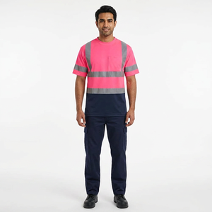 T-shirt de sécurité réfléchissant et imperméable pour homme, respirant, classe 2, avec LED clignotante, faible MOQ, nouveauté, vente en gros - Product Image 1