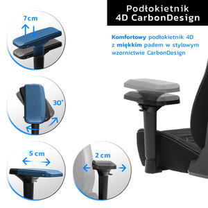 เก้าอี้หนัง PU ขนาด<span class=keywords><strong>ใหญ่</strong></span>สำหรับเล่นเกม, เก้าอี้400lbs พนักพิงศีรษะเก้าอี้เล่นเกมปรับได้มีไฟกระพริบเข้ม - Product Image 4