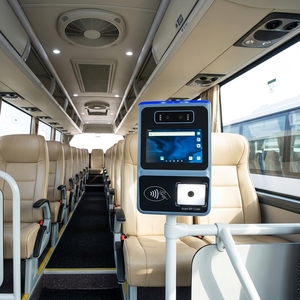Dispositif de validation de billets de bus Android avec reconnaissance faciale, WiFi, GPS, collecte automatique des tarifs, lecteur de <span class=keywords><strong>code</strong></span> QR et NFC pour les parcs d'attractions - Product Image 3