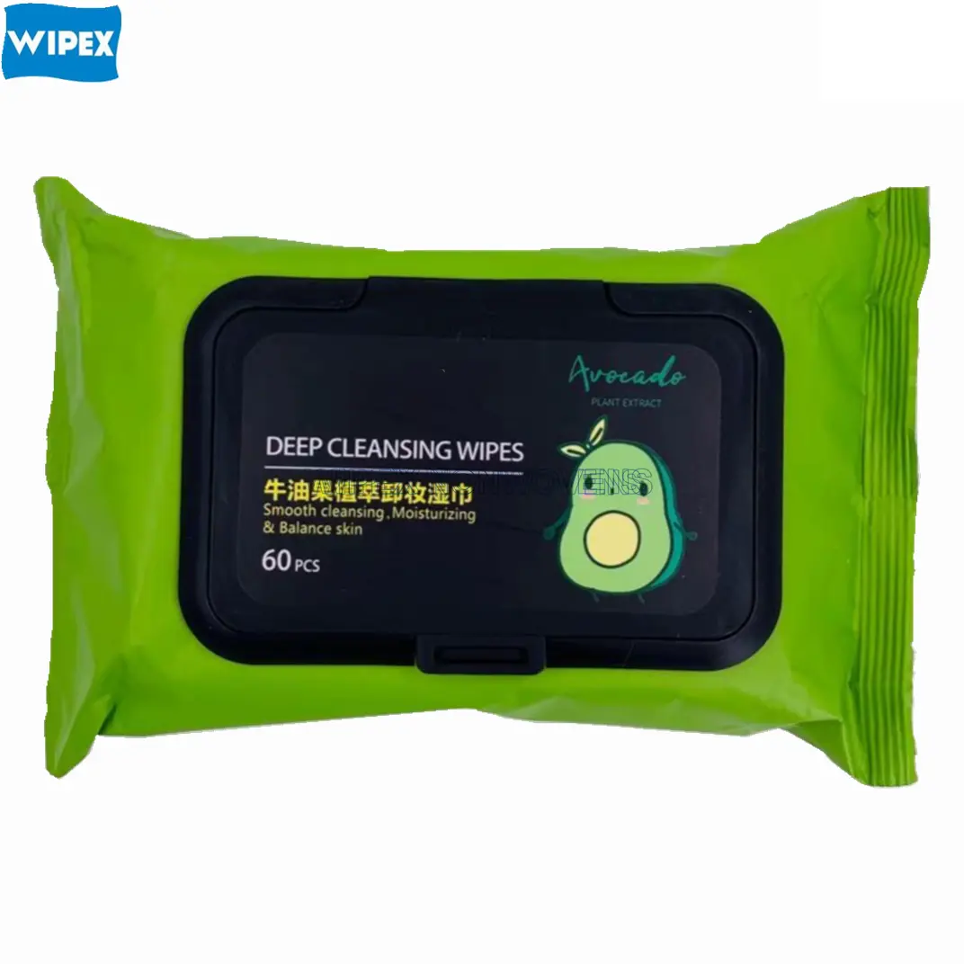 Portable Mini Make Up Remover Wipes Facial Cloths Avocado Oil Make-up Remover Cleansing Face Wipes