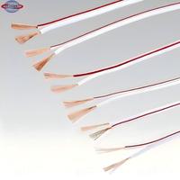 Câbles jumeaux isolés en PVC Câbles audio en cuivre toronnés plats flexibles Surveillance de l'éclairage parallèle rouge noir