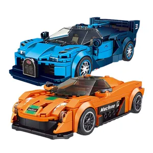 Mini Car Model Building Block Legoes Cars Moc DIY Education 2023 Toys Kids De Militares Plastic Color Box 1:18 Unisex ABS 24pcs