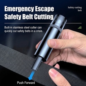 Marteau de sécurité automobile, brise-vitre d'urgence avec coupe-ceinture de sécurité 2 en 1, outil d'évacuation portable pour <span class=keywords><strong>kit</strong></span> d'urgence automobile - Product Image 5