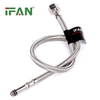 IFAN Cuisine Mélangeur D'eau Robinet Flexible Plomberie En Acier Inoxydable Tressé Tuyau De Douche
