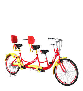 Nouveau style de vélo familial pour <span class=keywords><strong>maman</strong></span> et bébé, nouveau type de vélo familial à trois places, vélo tandem de bonne qualité, vélo de tourisme - Product Image 3