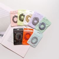 Sachets Doypack transparents à fermeture éclair, scellés sur trois côtés, réutilisables, taille personnalisée, en matériau composite, pour stockage alimentaire, vente en gros
