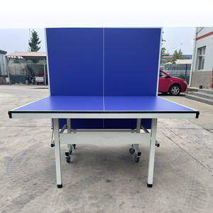<span class=keywords><strong>Mesa</strong></span> <span class=keywords><strong>de</strong></span> Ping Pong Profesional Plegable y Móvil <span class=keywords><strong>de</strong></span> 25 mm para Entrenamiento en Interiores, con Ruedas y Logotipo Personalizado - Product Image 3