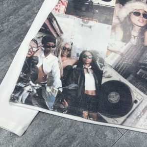 เสื้อยืดแขนยาวพิมพ์ลายกราฟิกแนวสตรีทแวร์เสื้อยืดไหล่ตกเสื้อยืดโอเวอร์ไซส์ - Product Image 6